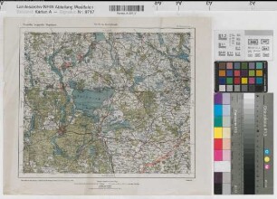 Nikolaiken Fliegerkarte 1917 1 : 200 000 28 x 34 Druck: Kartographische Abteilung der Preußischen Landesaufnahme Benkhausen