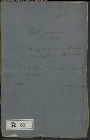 von Reden, Amtsassessor zu Wendlinghausen gegen Heuer Nr. 21 zu Wendlinghausen