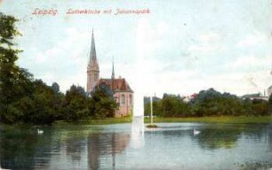 Leipzig. Lutherkirche mit Johannapark