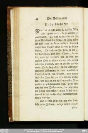 Unsterblichkeit.