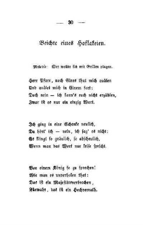 Beichte eines Hoflakeien