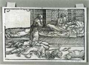 Vom Sterben oder der Pestilenz, die sehr weit tobt und währet (Illustration aus Petrarca/Trostspiegel 2)
