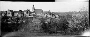 Gochsheim Ortsansicht mit evangelischer Sankt Martinskirche Ansicht von Süden