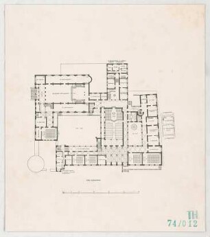 Fischer, Theodor; Jena; Universität - Grundriss EG