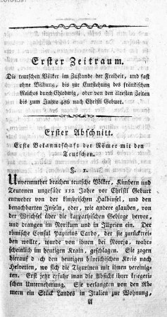Erster Zeitraum