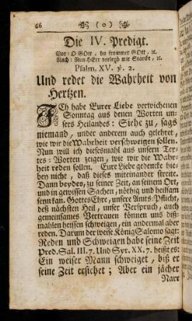 66-103, IV. Die löbliche Wahrhaftigkeit im Reden [...]