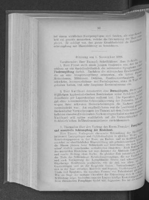 Sitzung am 1. November 1898.