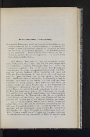 Sechzehnte Vorlesung.