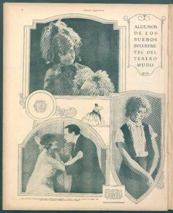 Algunos de los buenos intérpretes del teatro mudo [Fotografías]