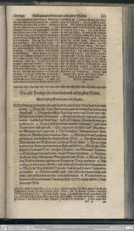 Die Predigten über den drey und achtzigsten Psalm