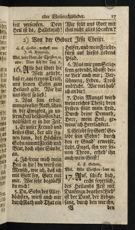 17-37, 2) Von der Geburt Jesu Christi