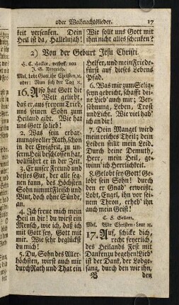 17-37, 2) Von der Geburt Jesu Christi
