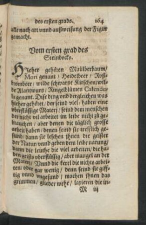 Vom ersten grad des Steinbocks.
