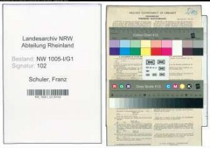 Entnazifizierung Franz Schuler , geb. 30.07.1906 (Angestellter)