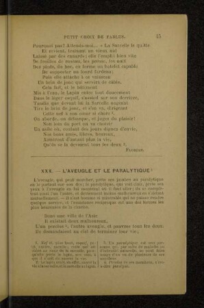 XXX. --- L’AVEUGLE ET LE PARALYTIQUE