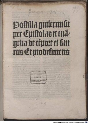 Postilla super epistulas et evangelia