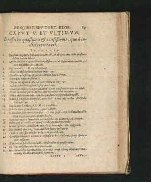 Caput V. Et Ultimum. De effectu quaestionis & confessionis, quae a iudice extorta est.
