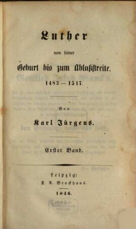 Luther's Leben, 1,1