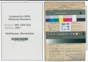 Entnazifizierung Bernhardine Heckhausen , geb. 19.08.1873 (Kauffrau)