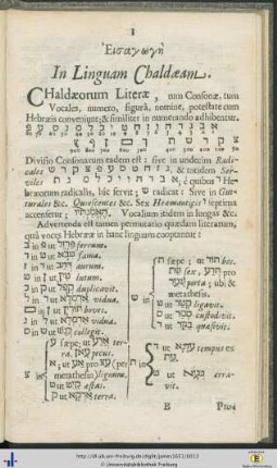 Eisagōgē In Linguam Chaldaeam.