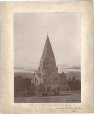 Billing, Hermann; Karlsruhe (Baden-Württemberg); Ev. Christuskirche - Ansicht (Perspektive)