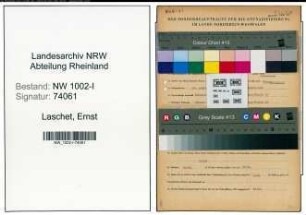 Entnazifizierung Ernst Laschet , geb. 14.08.1902 (Statistiker)