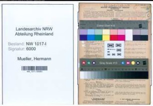 Entnazifizierung Hermann Mueller , geb. 24.02.1889 (Beamter)