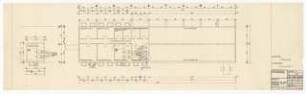 Forschungsinstitut für Holzwerkstoffe, Karlsruhe: Baugesuch. Grundriss Kellergeschoss, Heizkeller 1:100
