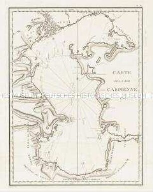 Carte de la Mer Caspienne