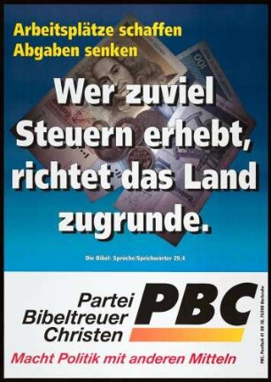 PBC, Europawahl 1999