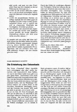 Die Entstehung des Ostseebades