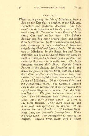 Chap. XIII. Their coasting along the Isle of Mindanao, ...