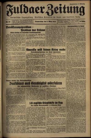Ausgabe vom Donnerstag, den 04. März 1937.