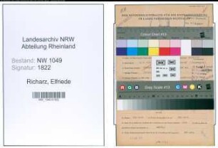 Entnazifizierung Elfriede Richarz , geb. 12.05.1922 (Lehrerin)