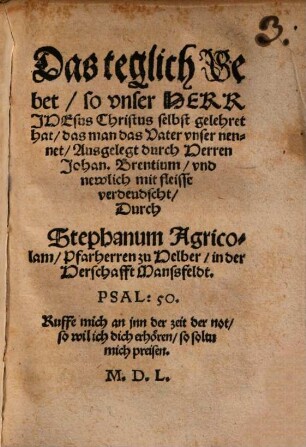 Das teglich Gebet ...