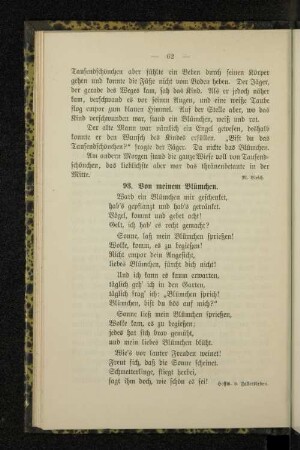 93. Von meinem Blümchen.
