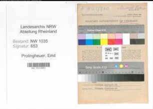 Entnazifizierung Emil Prolingheuer , geb. 31.12.1892 (Prokurist)