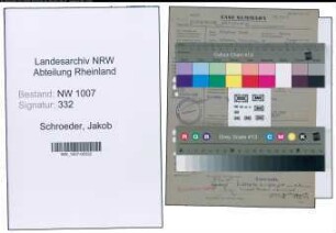 Entnazifizierung Jakob Schroeder , geb. 28.11.1897 (Verw.Angestellter)