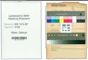 Entnazifizierung Gertrud Risan , geb. 00.00.0000 ()