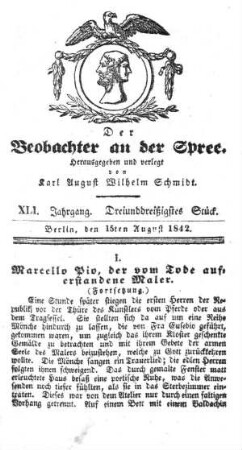 33. Stueck, 15. August 1842