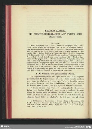 Neuntes Capitel. Die Negativ-Photographie auf Papier der Talbotypie