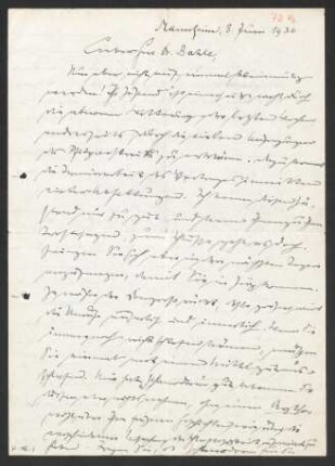 [Brief von Otto Selz an Julius Bahle vom 08. Juni 1936]