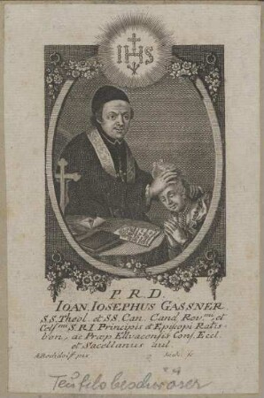 Bildnis des Ioan Iosephus Gassner
