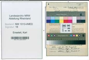 Entnazifizierung Karl Enseleit , geb. 24.06.1910 (Zahnarzt)