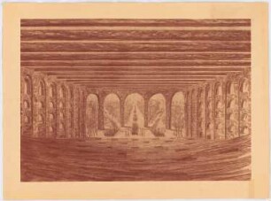 Festspielhaus »Schauburg«, Bad Berka: Perspektivische Ansicht Blick zur Bühne, frontal (von Inv.Nr. 5190)