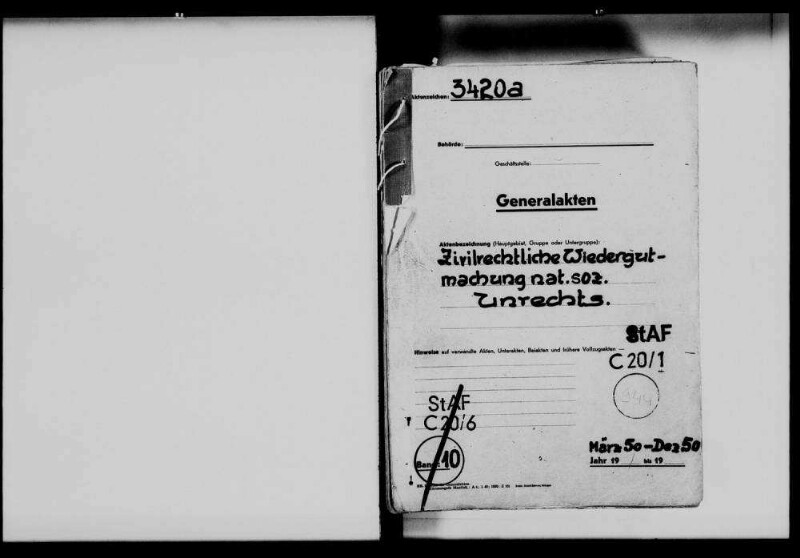 Zivilrechtliche Wiedergutmachung nationalsozialistischen Unrechts, Teil 10