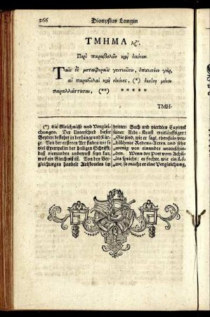 Τμημα λζ'. Περὶ παραβολῶν καὶ ἐικόνων. = Die sieben und dreysigste Abtheilung. Von den Gleichnissen und Vergleichungen.