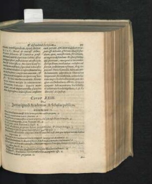 Caput XXIII. De Iure Academias, & Scholas publicas.
