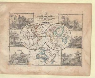 Die Westliche und Oestliche Halbkugel der Erde