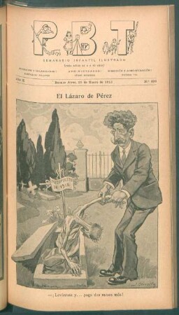 El Lázaro de Pérez - [Caricatura]